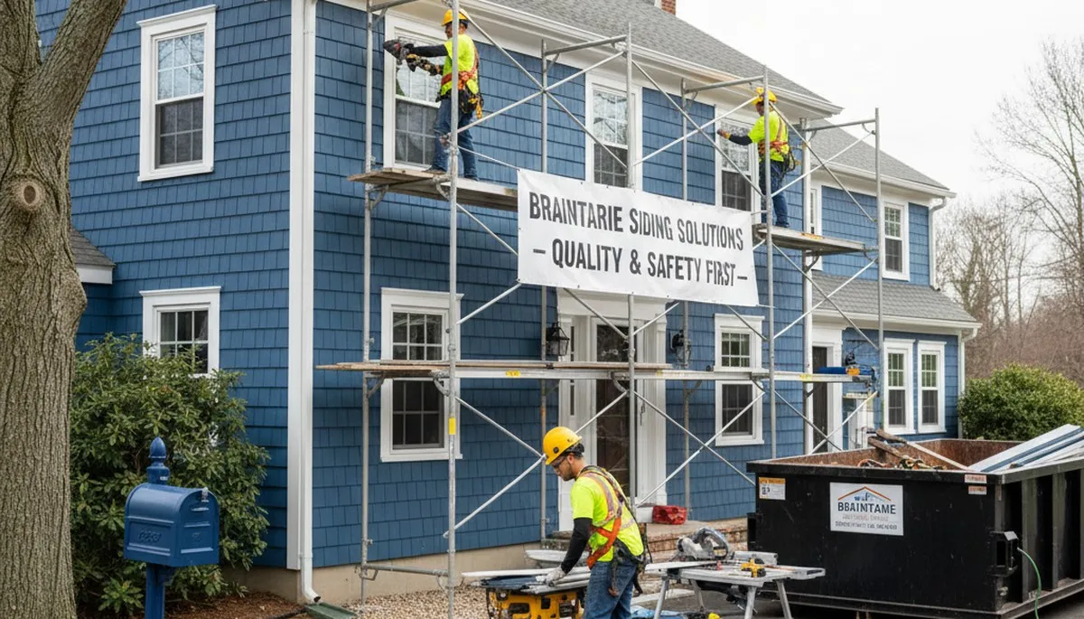 Boston, MA vinyl siding installation for a residential exterior by a local siding contractor