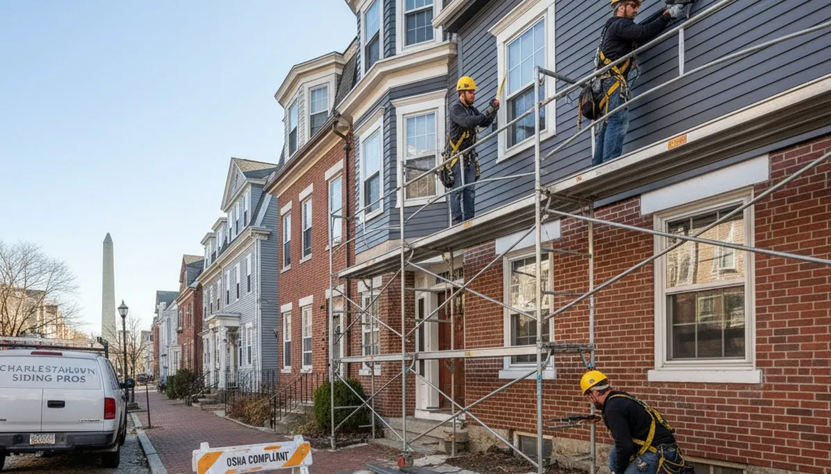 Vinyl siding installation for Boston, MA homes by a professional siding contractor