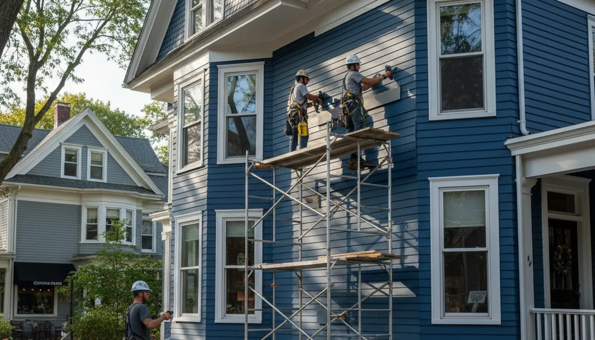 Boston, MA vinyl siding installation for homes by a professional siding contractor