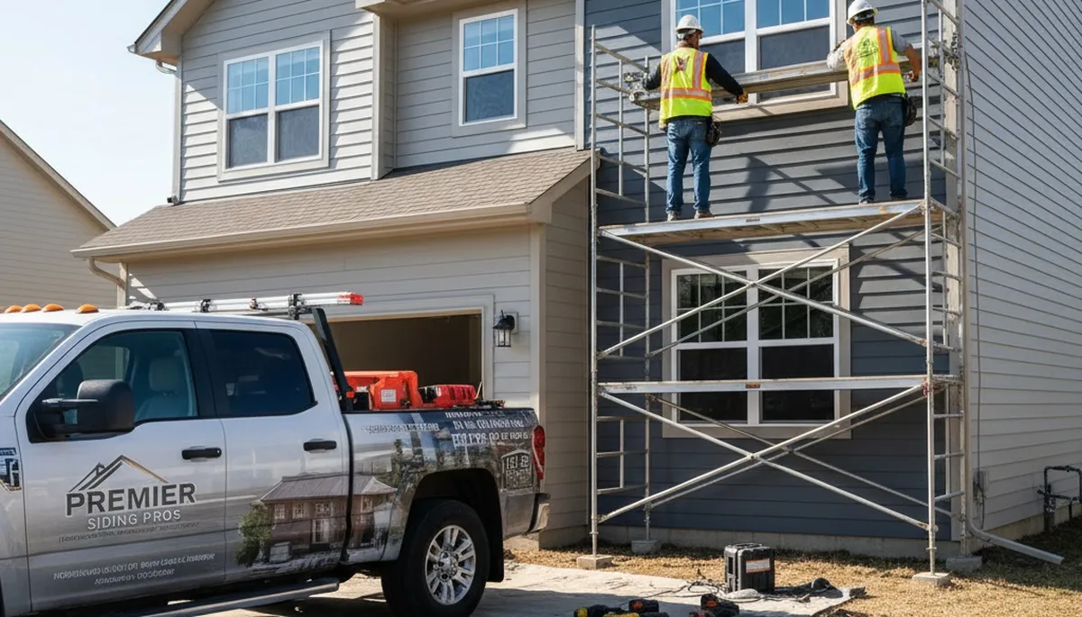Vinyl siding installation on a Boston, MA home for durable, low-maintenance exterior protection