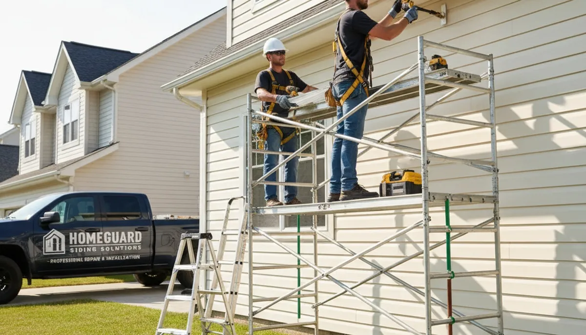 Boston, MA vinyl siding repair by FX Remodeling & Exteriors for weather-damaged home siding