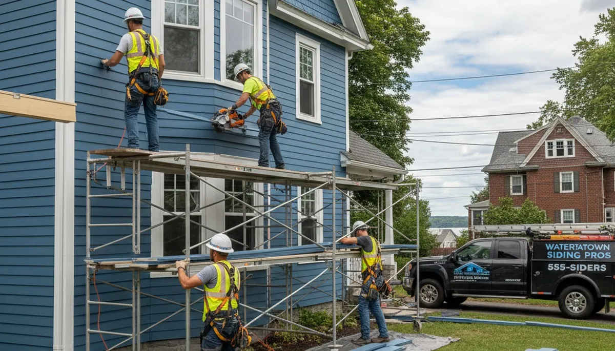 Boston, MA vinyl siding installation by a professional siding contractor